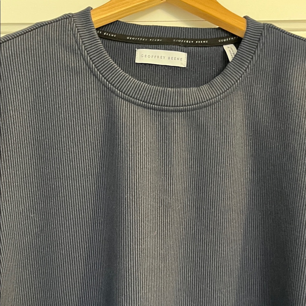 Geoffrey Beene Men's Navy Long Sleeve Shirt Size Large - Picture 3 of 5